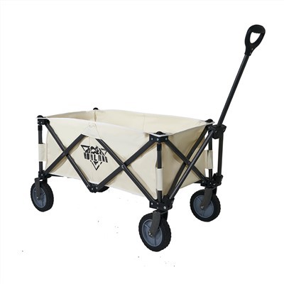 Sammenklappelig strandvogn med sidebord