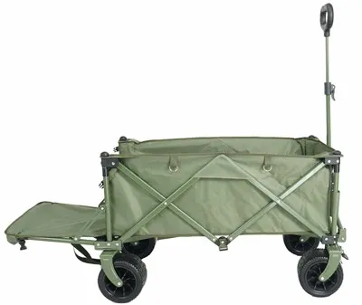 Sammenklappelig terrænklapvogn med bagklap
